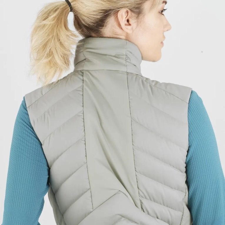 Light Grey Salomon Essential Xwarm Down Women's Vest | IE VQ1423